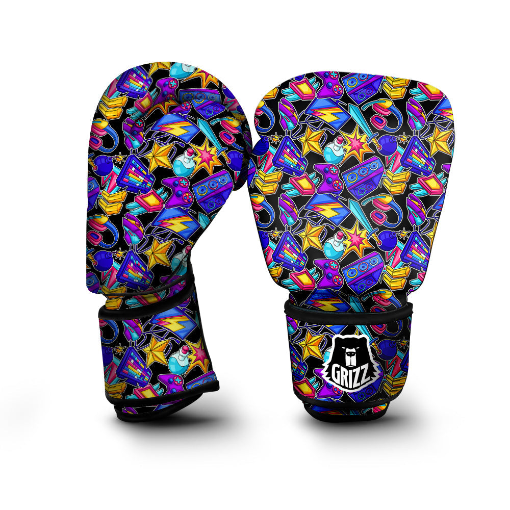 Gaming Items Colorful Print Pattern Boxing Gloves-grizzshop