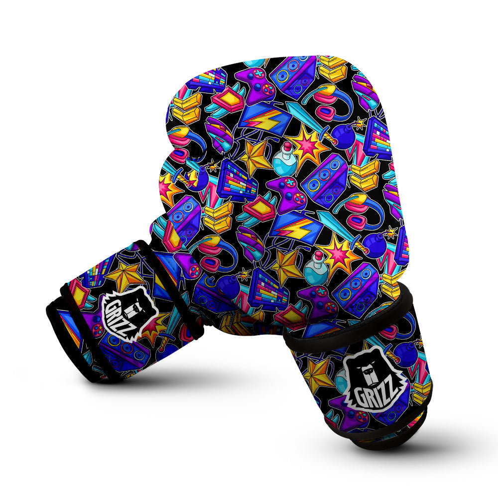 Gaming Items Colorful Print Pattern Boxing Gloves-grizzshop