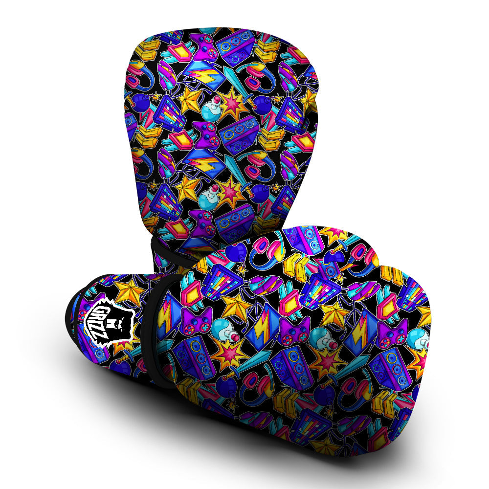 Gaming Items Colorful Print Pattern Boxing Gloves-grizzshop
