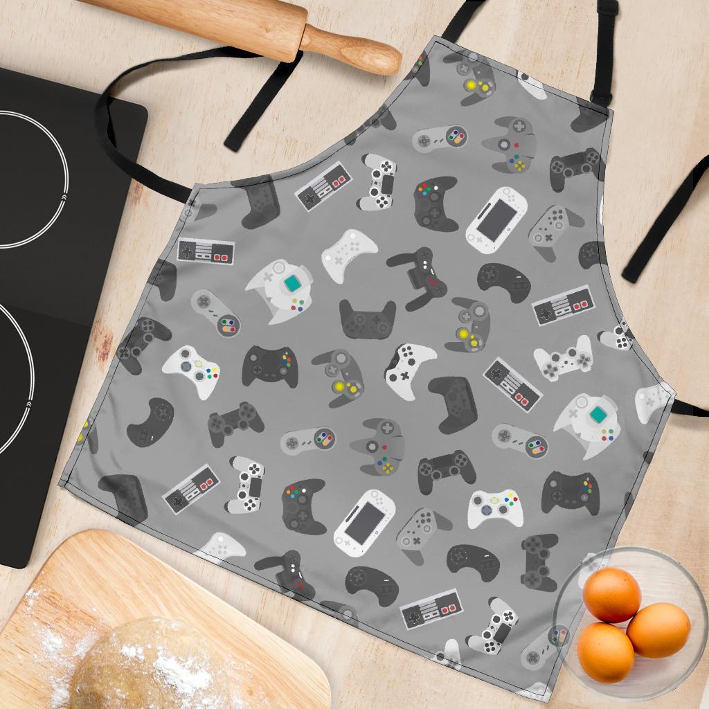 Gaming Joystick Print Pattern Women's Apron-grizzshop