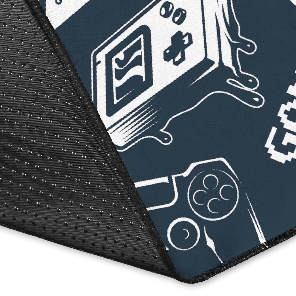 Gaming Pattern Print Floor Mat-grizzshop