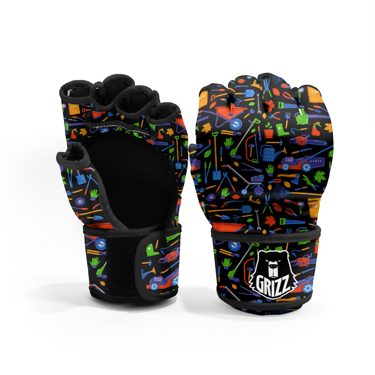 Garden Tools Print Pattern MMA Gloves-grizzshop