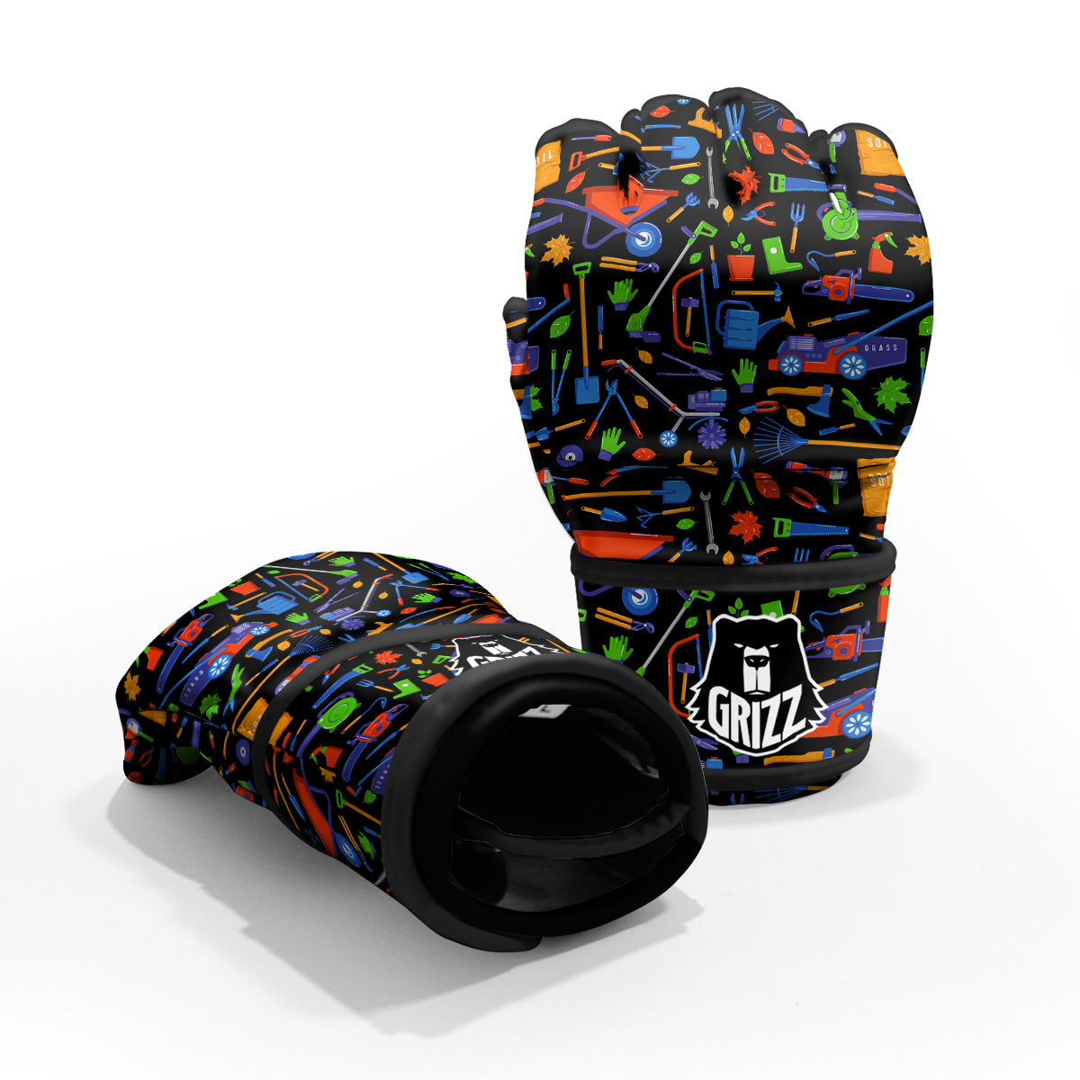 Garden Tools Print Pattern MMA Gloves-grizzshop