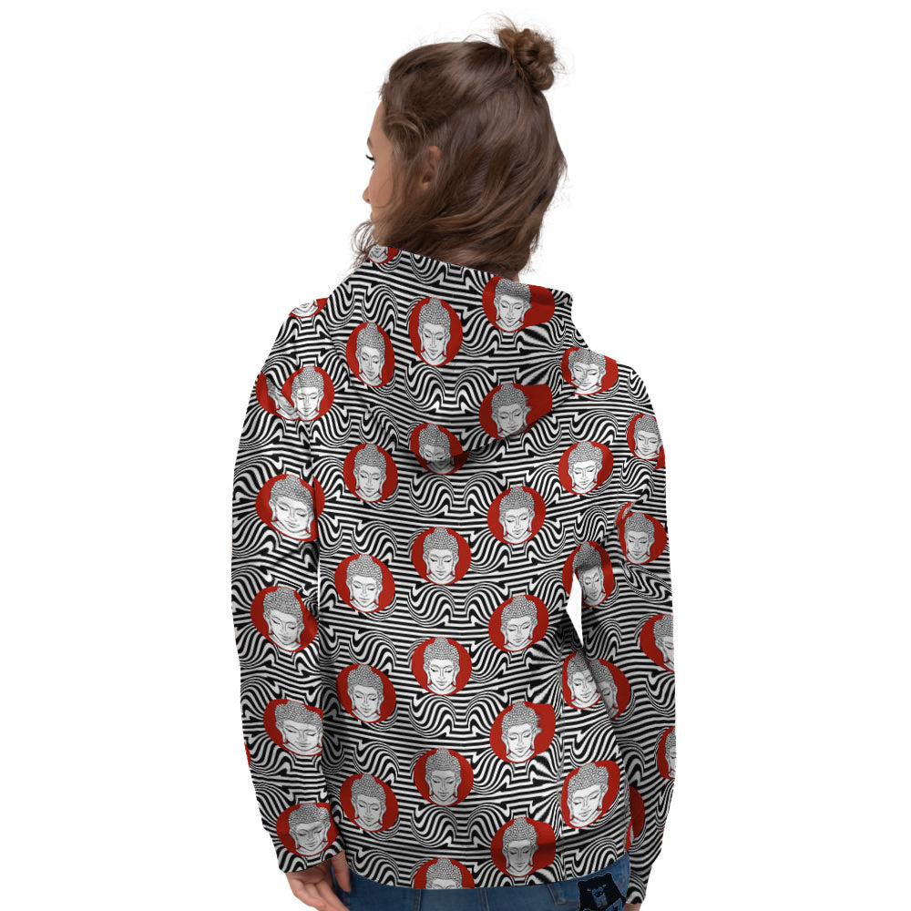 Gautama Buddha Print Pattern Women's Hoodie-grizzshop