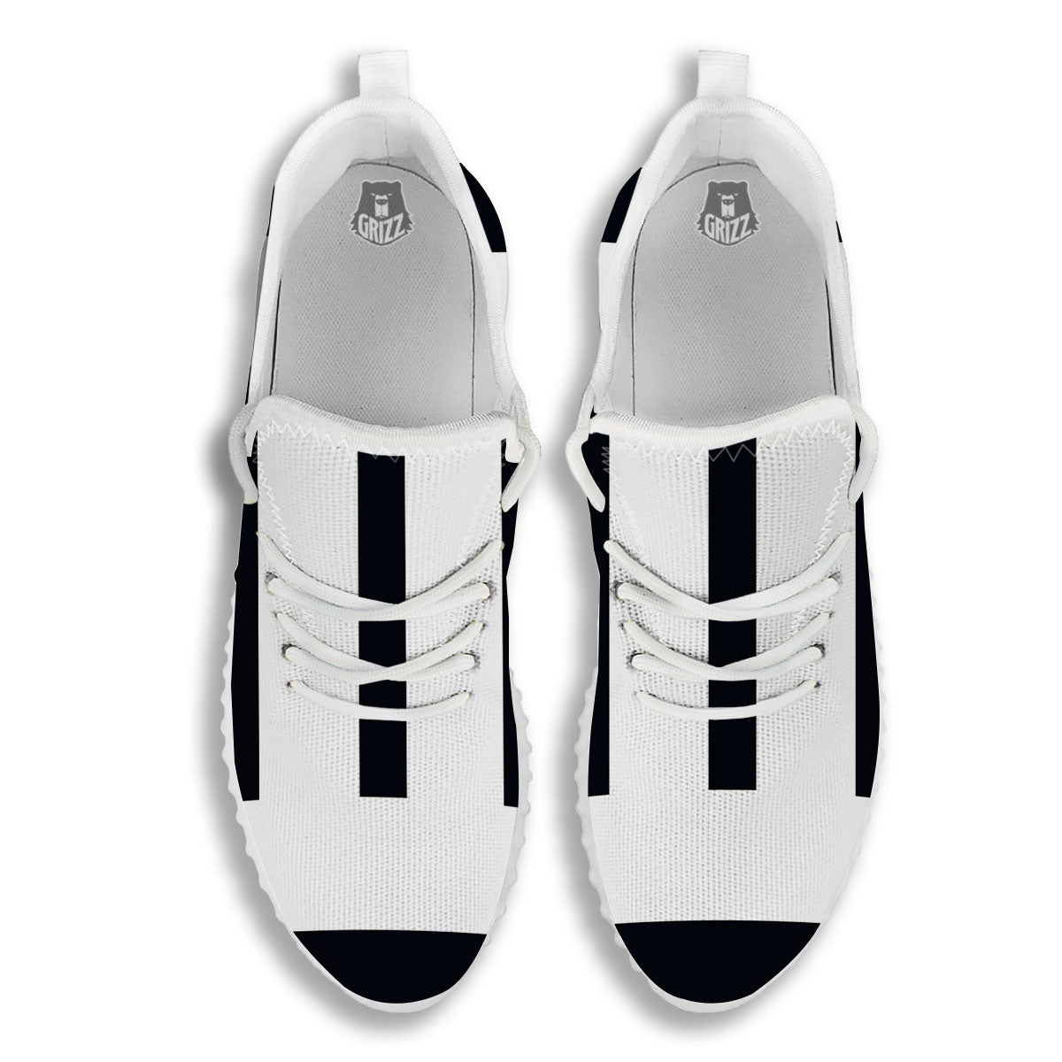 Gemini Sign White And Black Print White Walking Shoes-grizzshop