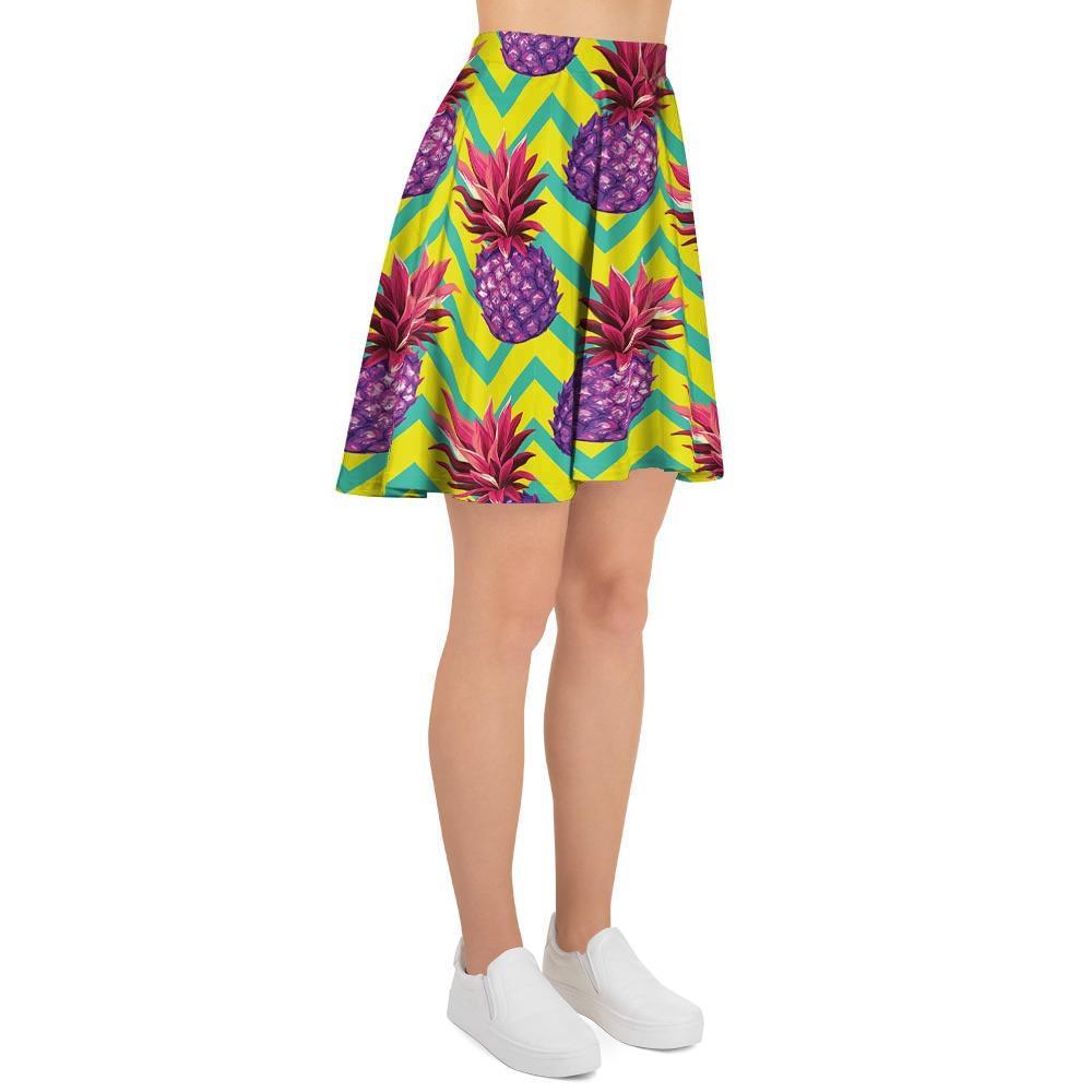 Geometric Hawaiian Pineapple Print Women's Skirt-grizzshop