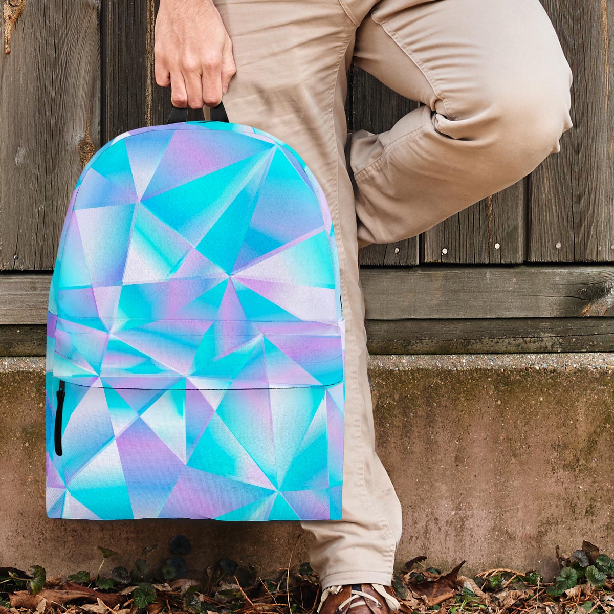 Geometric Holographic Backpack-grizzshop