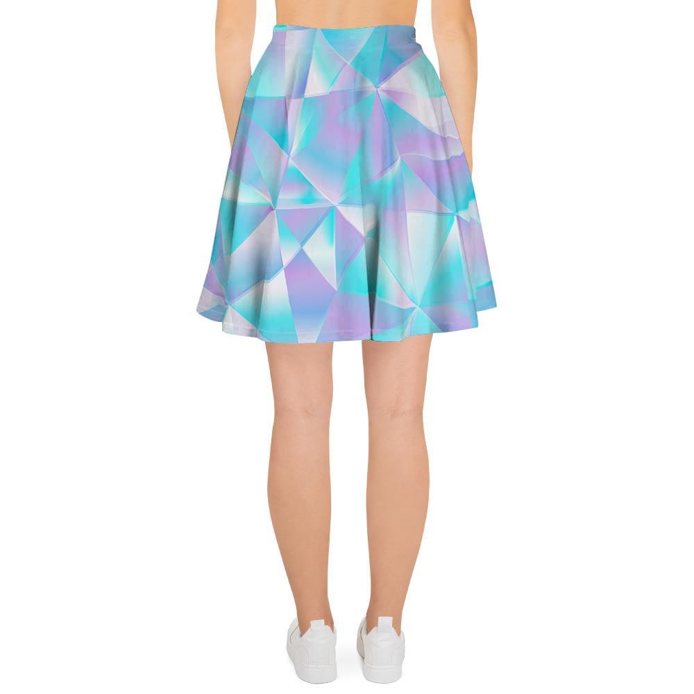 Geometric Holographic Women's Skirt-grizzshop
