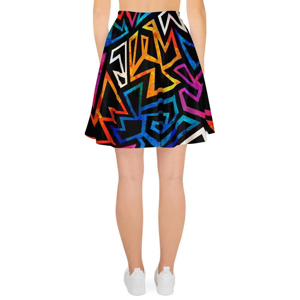 Geometric Print Women's Skirt-grizzshop