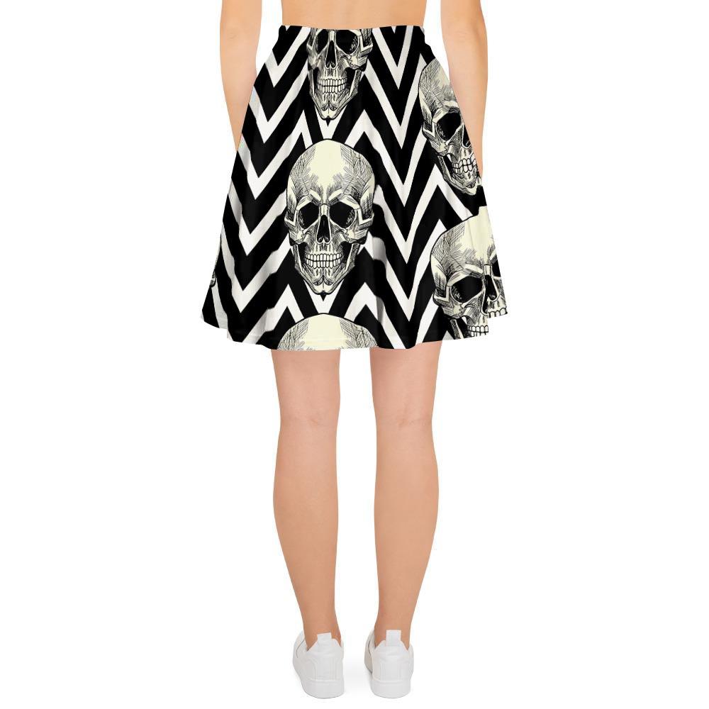 Geometric Skull Women's Skirt-grizzshop