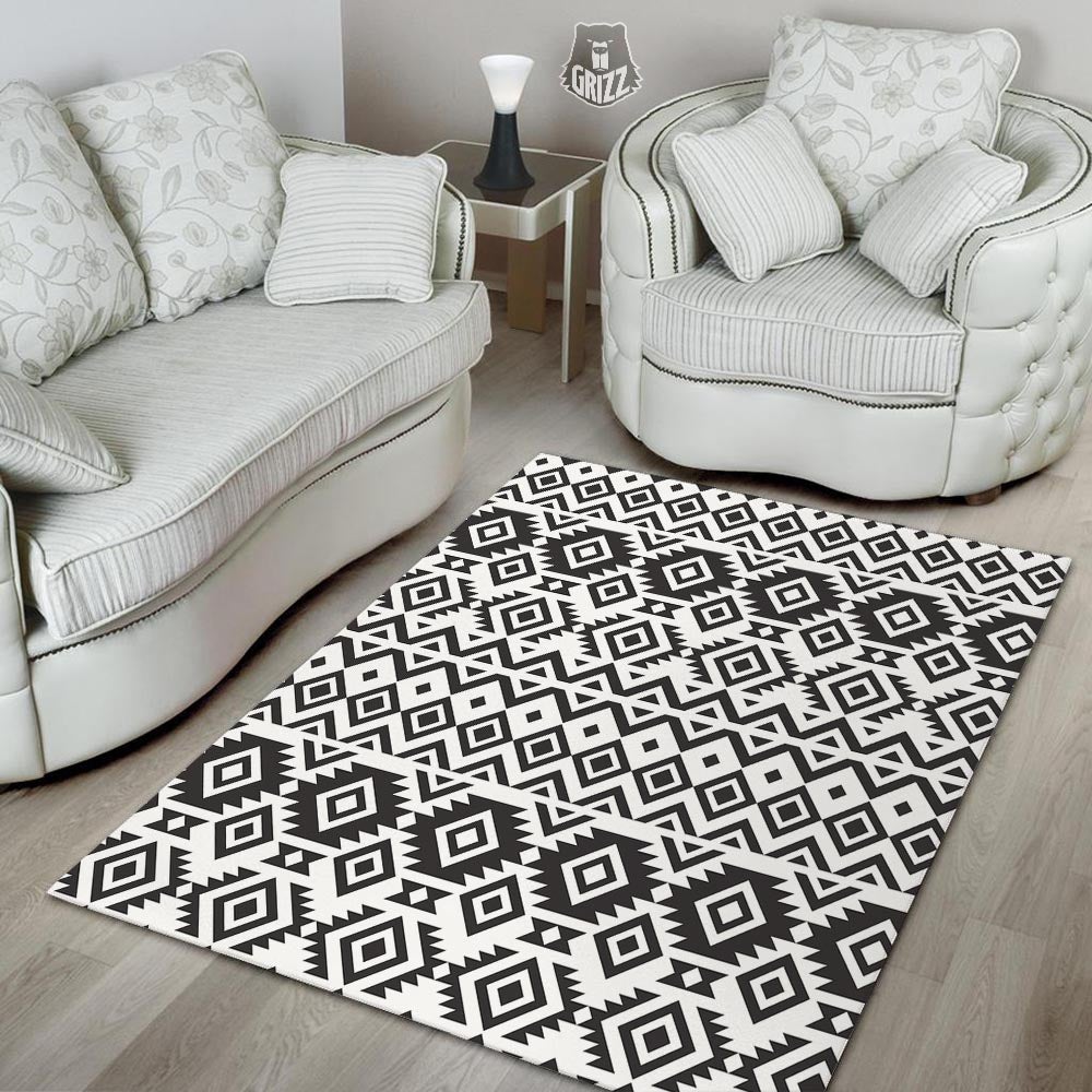 Geometric Tribal Aztec Print Pattern Floor Mat-grizzshop