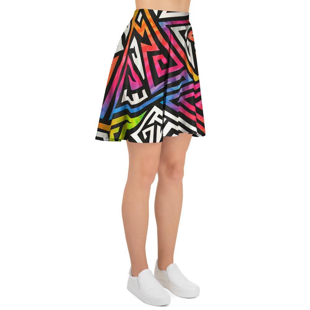 Geometric Women's Skirt-grizzshop