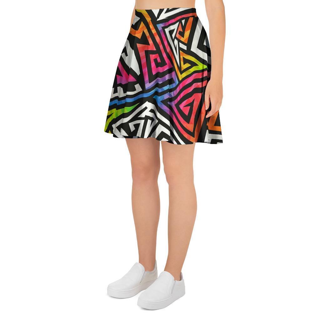 Geometric Women's Skirt-grizzshop