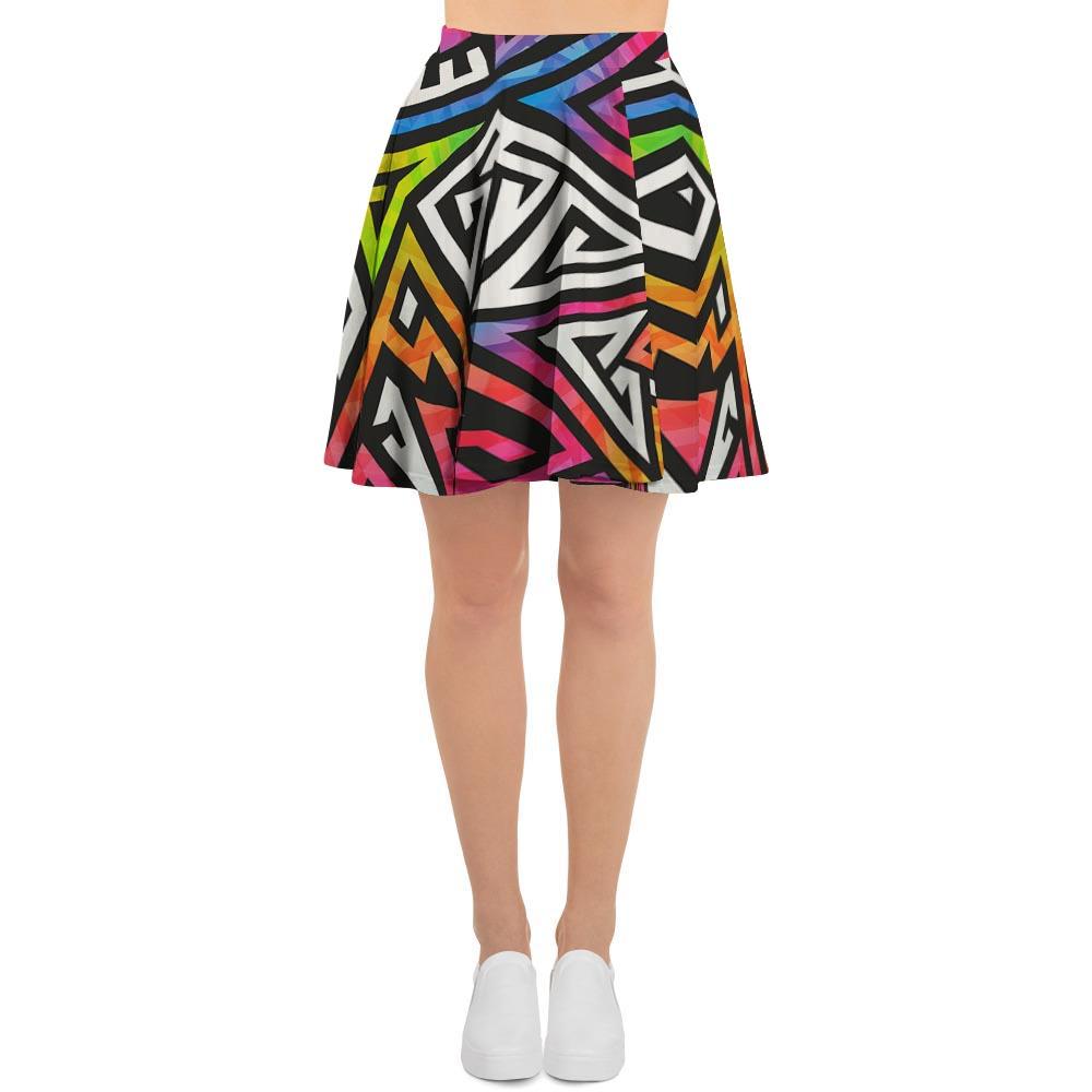 Geometric Women's Skirt-grizzshop