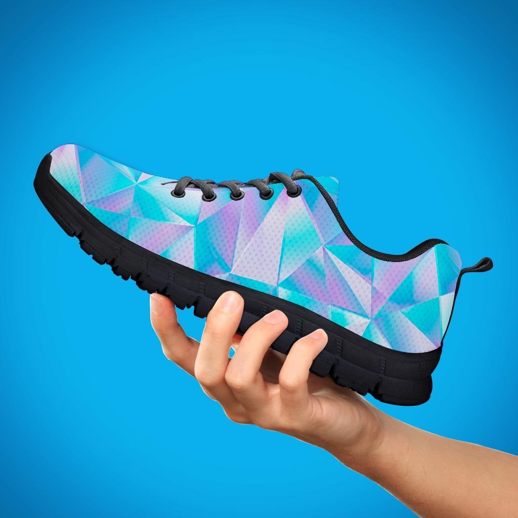 Geometric Holographic Men's Sneakers-grizzshop