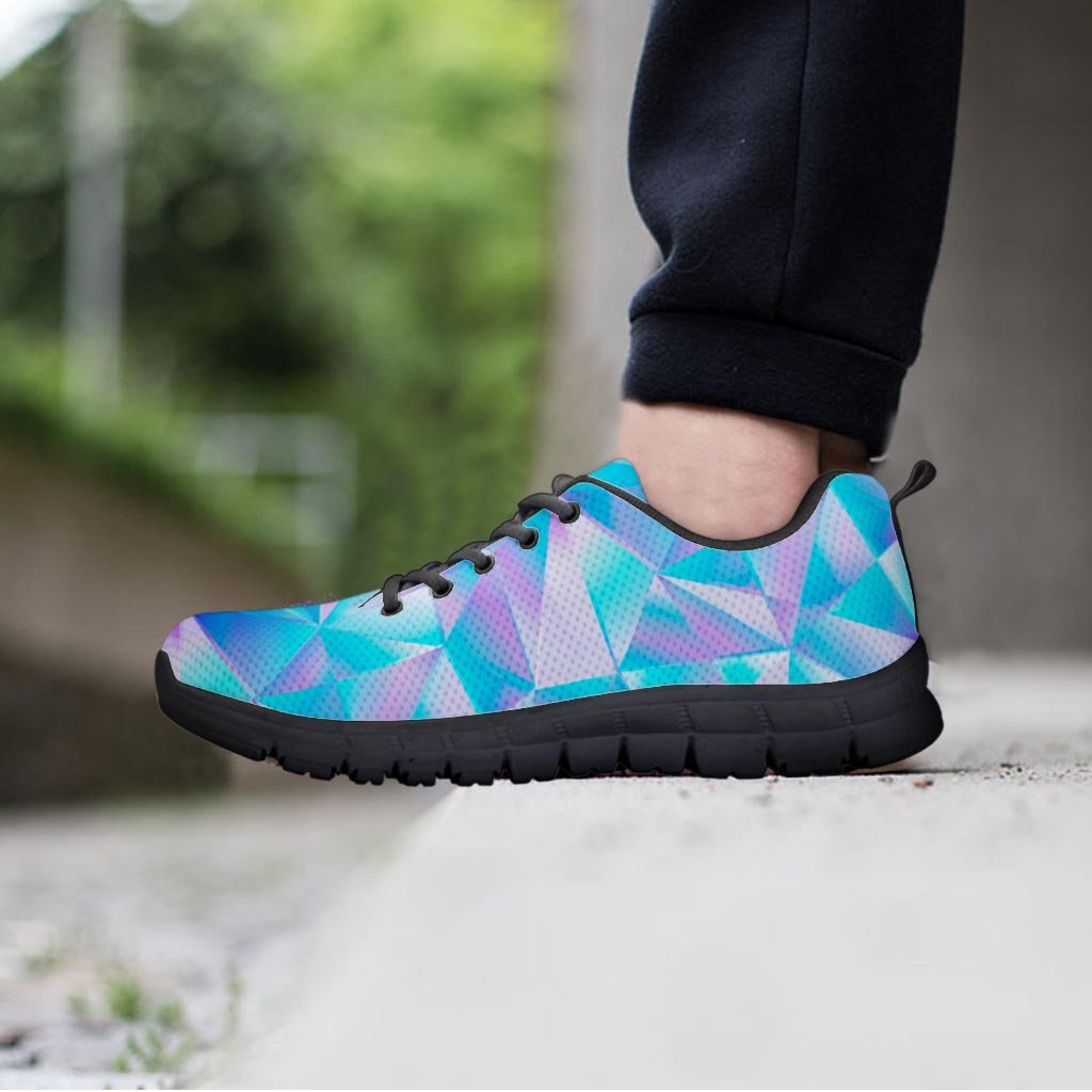 Geometric Holographic Men's Sneakers-grizzshop