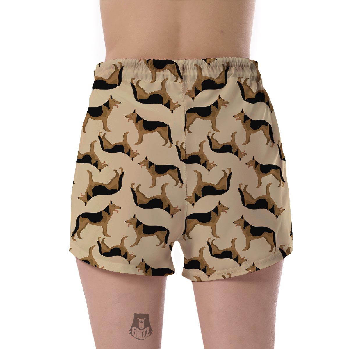German Shepherd Pattern Print Women's Shorts-grizzshop