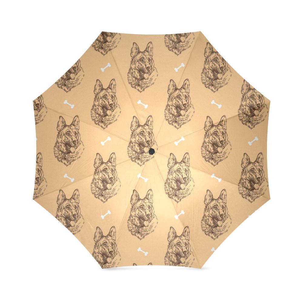 German Shepherd Print Pattern Foldable Umbrella-grizzshop