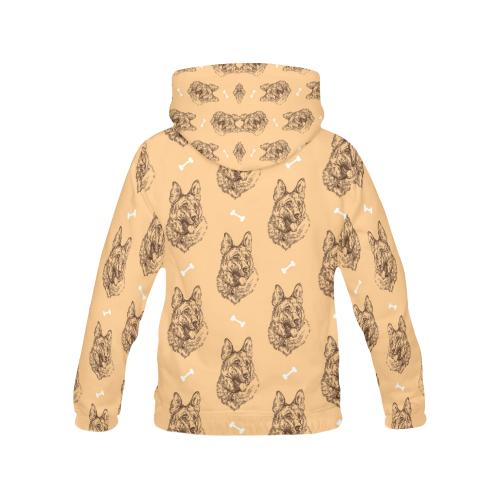 German Shepherd Print Pattern Men Pullover Hoodie-grizzshop