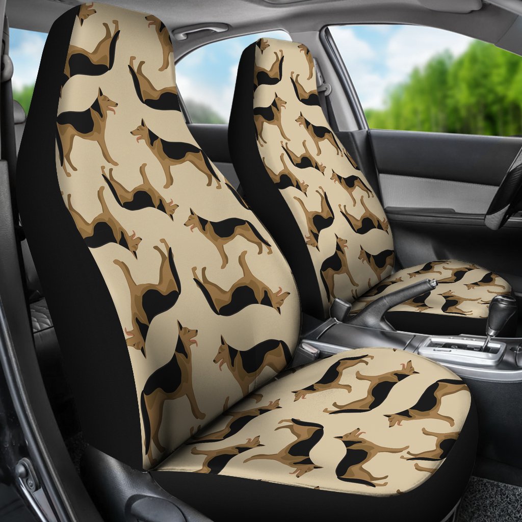 German Shepherd Pattern Print Universal Fit Car Seat Cover-grizzshop