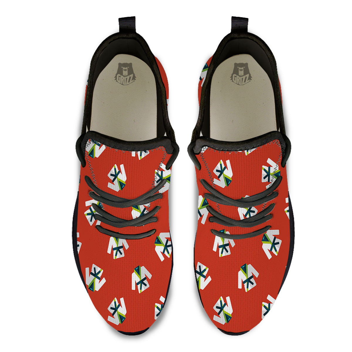 Gi Karate Print Pattern Black Athletic Shoes-grizzshop