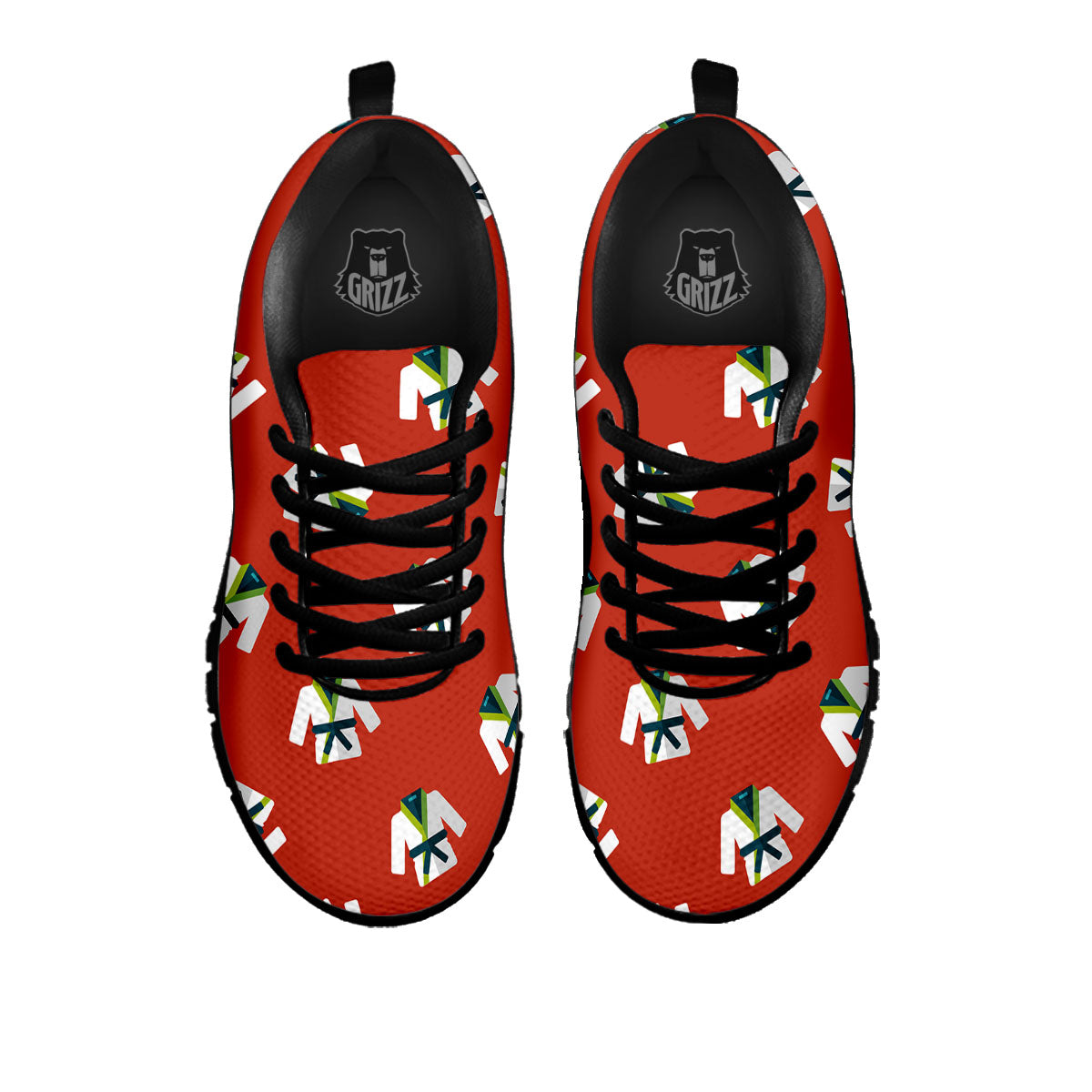 Gi Karate Print Pattern Black Sneaker-grizzshop