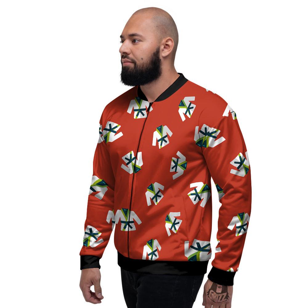 Gi Karate Print Pattern Men's Bomber Jacket-grizzshop