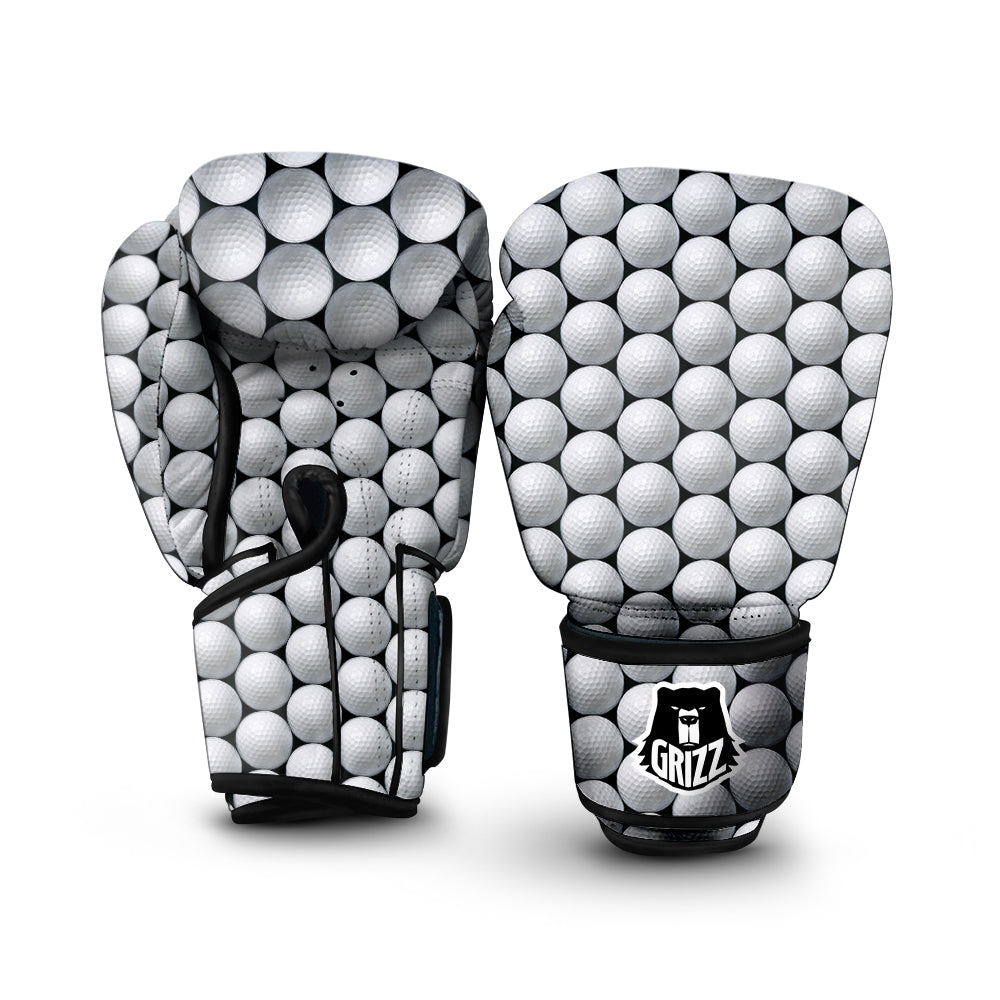Giant Golf Ball Print Pattern Boxing Gloves-grizzshop