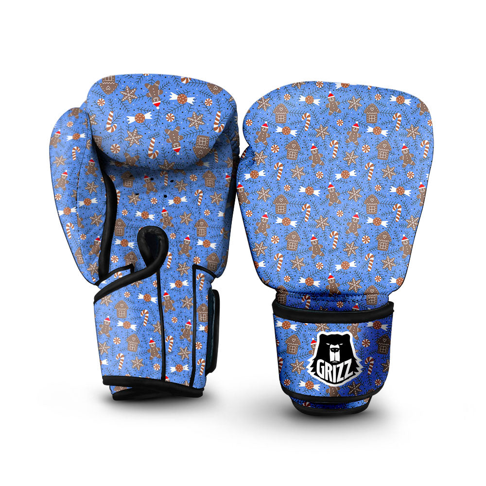 Gingerbread Man Christmas Print Pattern Boxing Gloves-grizzshop
