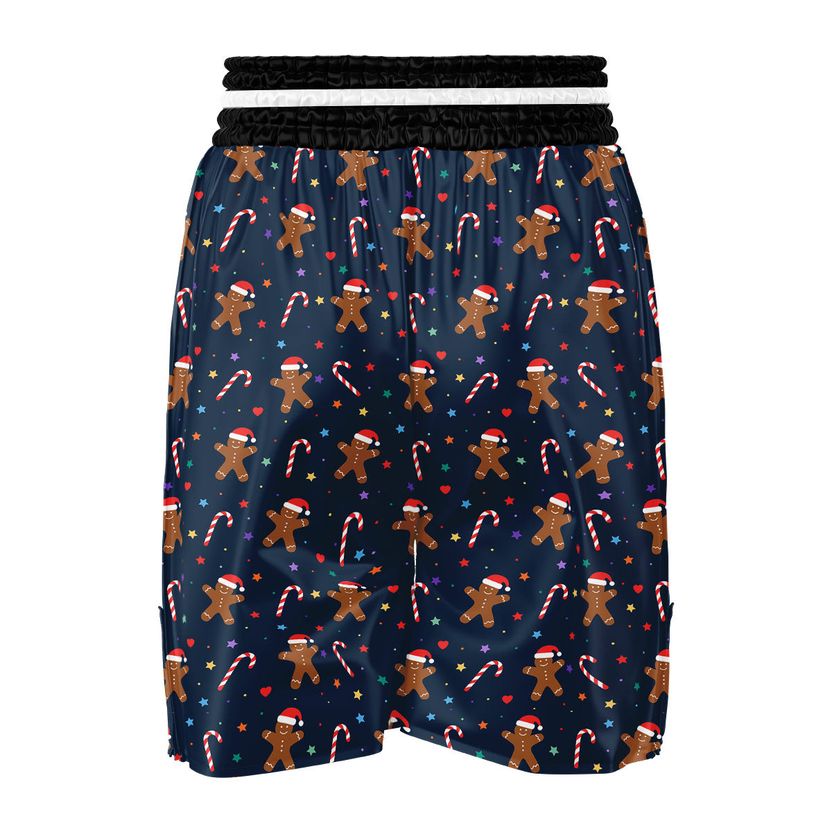 Gingerbread Xmas Print Pattern Boxing Shorts-grizzshop