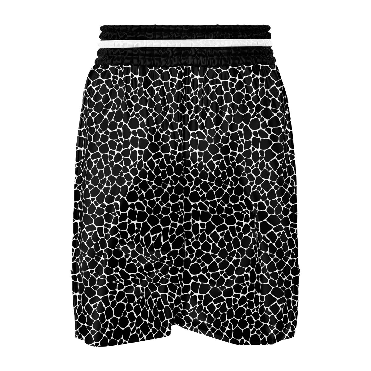 Giraffe Black Tropical Print Pattern Boxing Shorts-grizzshop