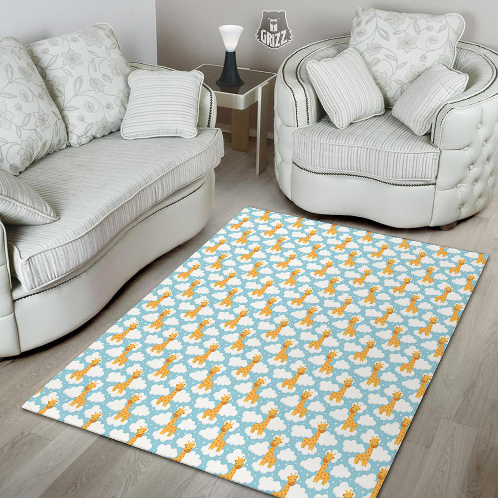 Giraffe Cute Cartoon Print Pattern Floor Mat-grizzshop