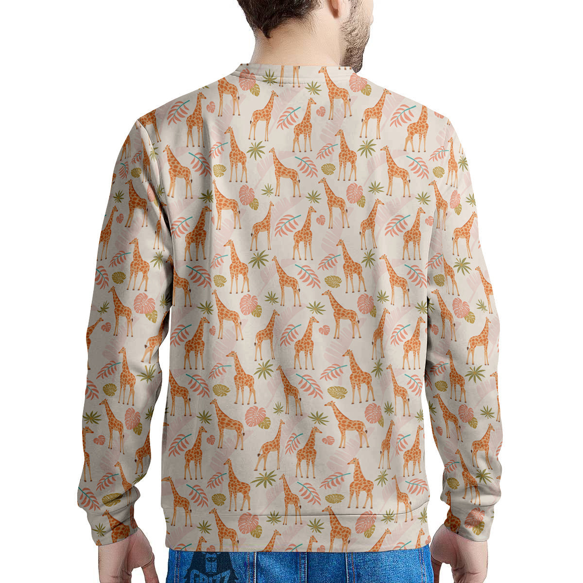 Giraffe Cute Print Pattern Men's Sweatshirt-grizzshop