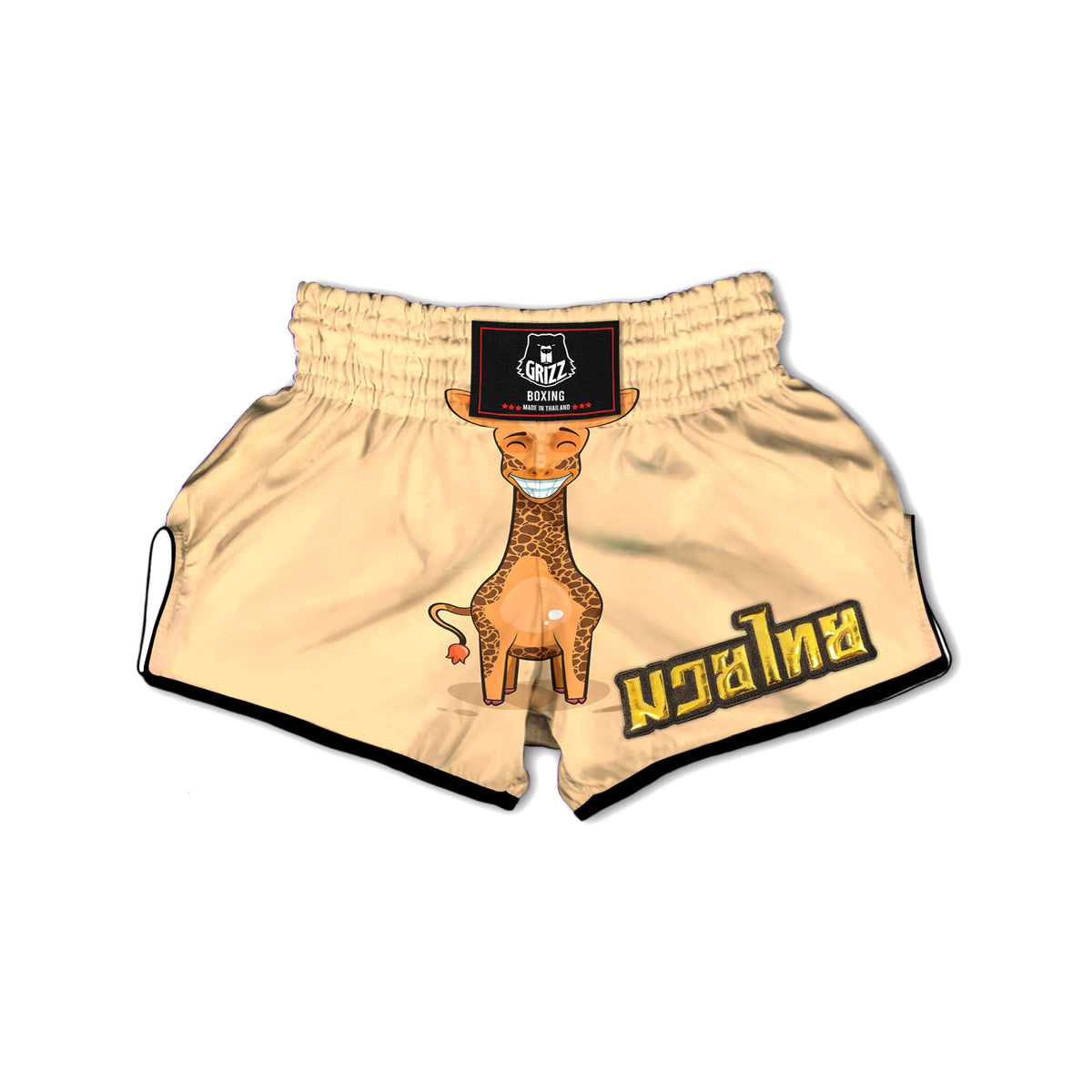 Fox Space Print Pattern Muay Thai Boxing Shorts