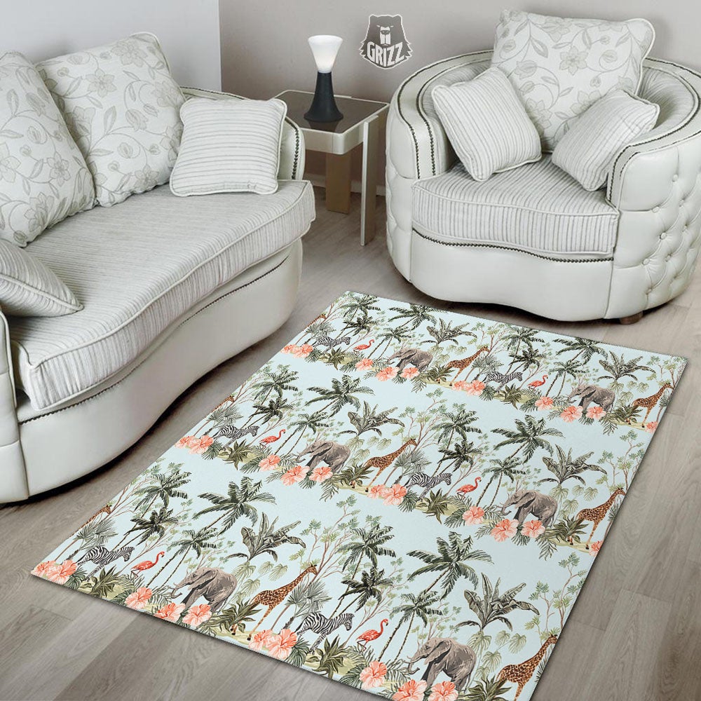 Giraffe Tropical Zebra Print Pattern Floor Mat-grizzshop