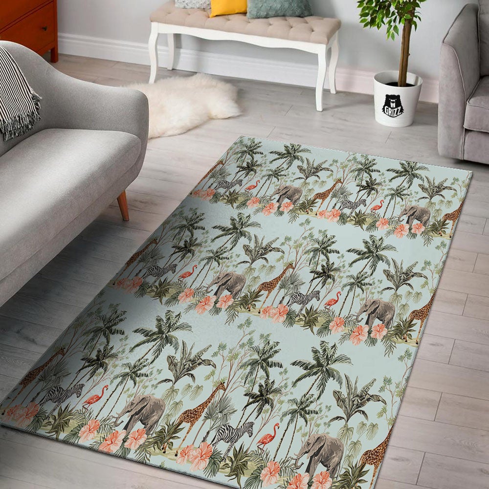 Giraffe Tropical Zebra Print Pattern Floor Mat-grizzshop