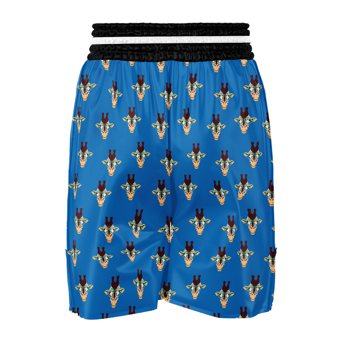 Giraffe With Glasses Print Pattern Boxing Shorts-grizzshop