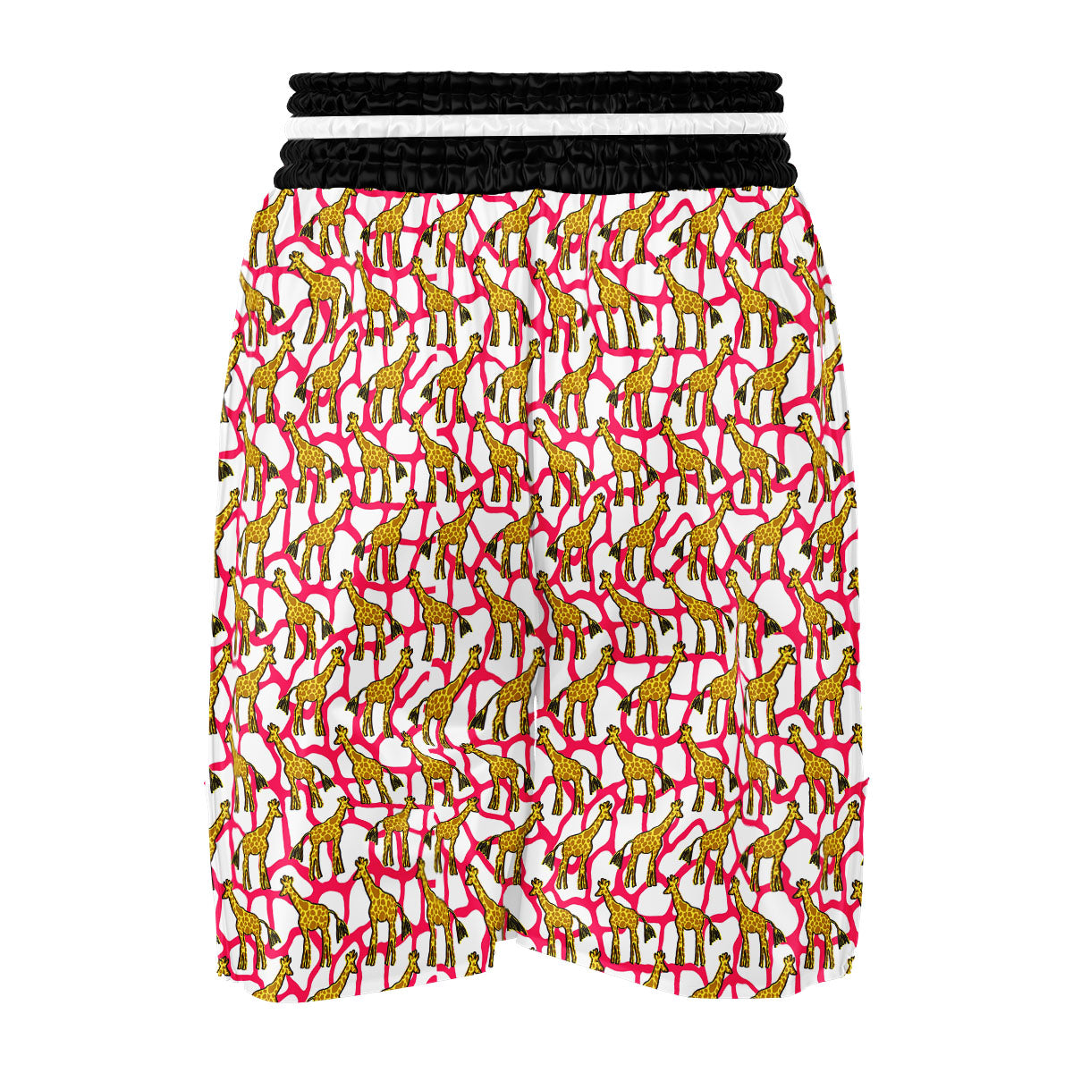 Giraffe Yellow And Pink Print Pattern Boxing Shorts-grizzshop