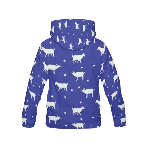 Goat Sheep Pattern Print Women Pullover Hoodie-grizzshop