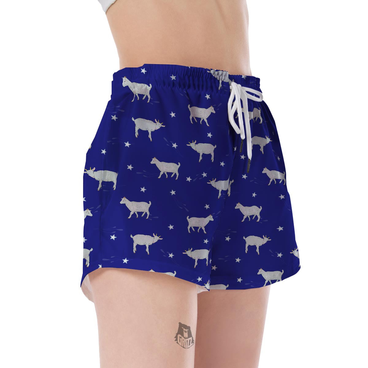 Goat Sheep Pattern Print Women's Shorts-grizzshop