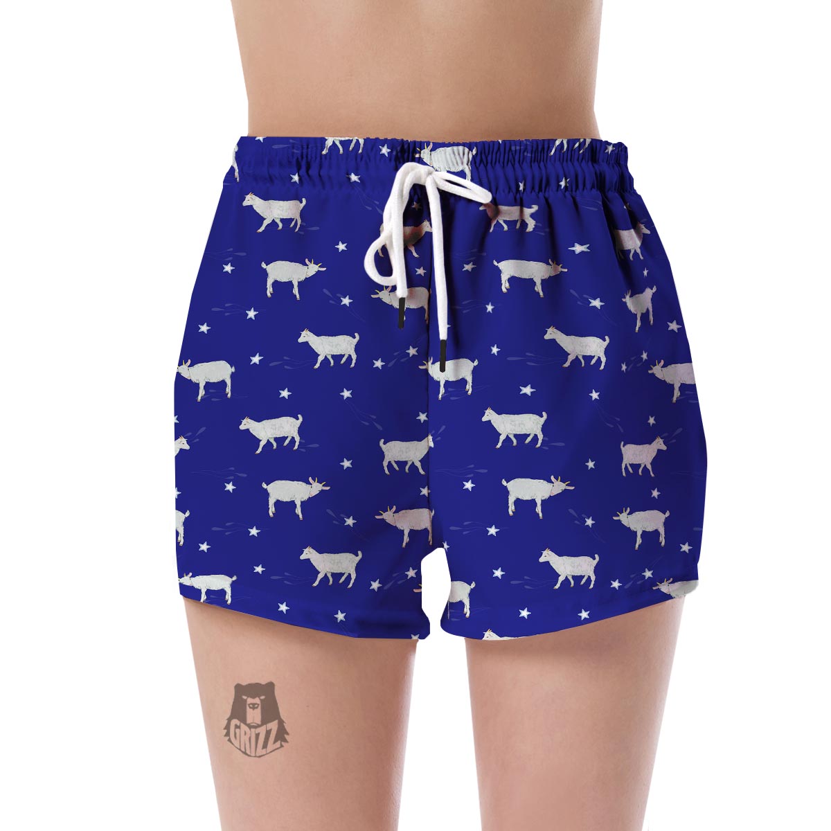 Goat Sheep Pattern Print Women's Shorts-grizzshop