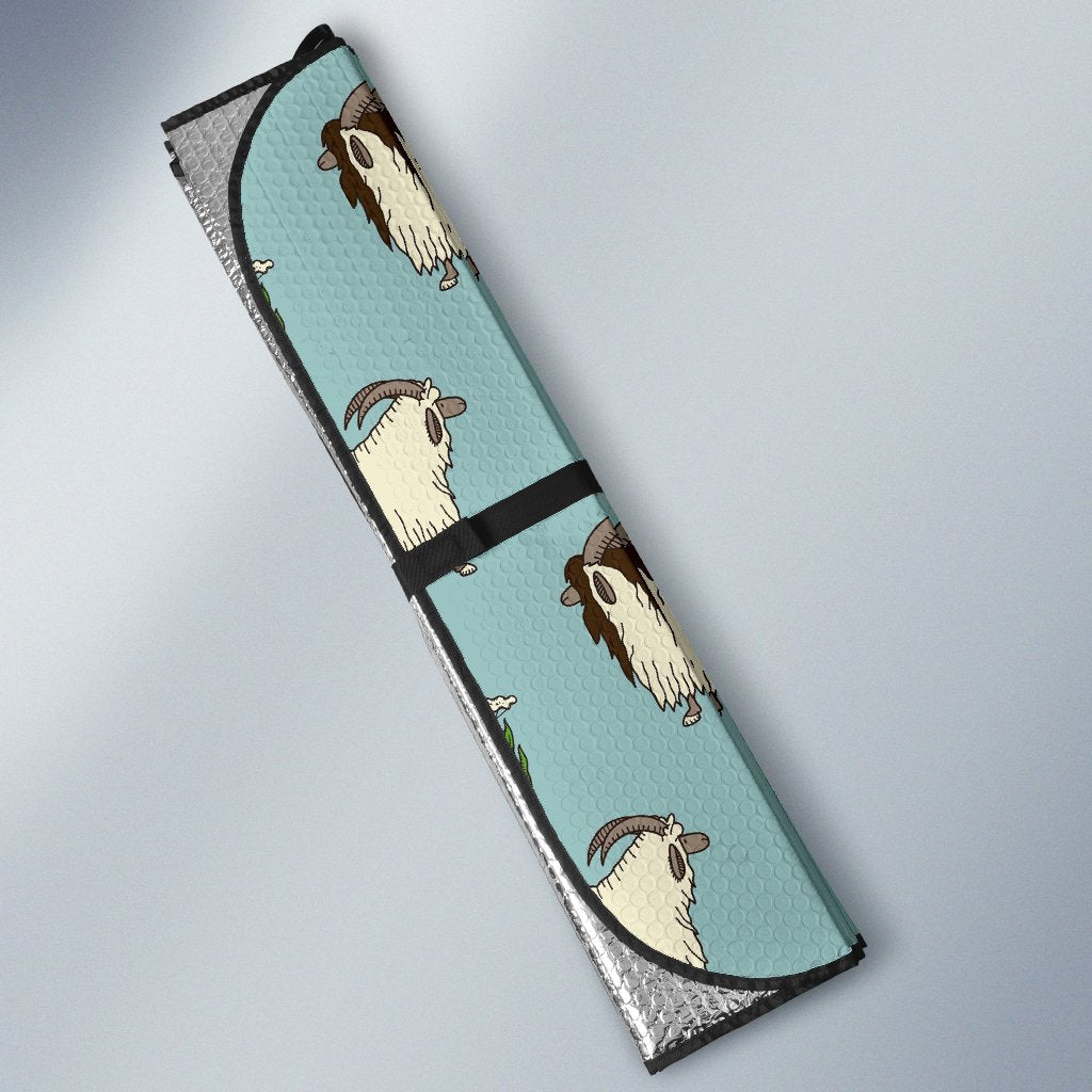 Goat Sheep Print Pattern Car Sun Shade-grizzshop