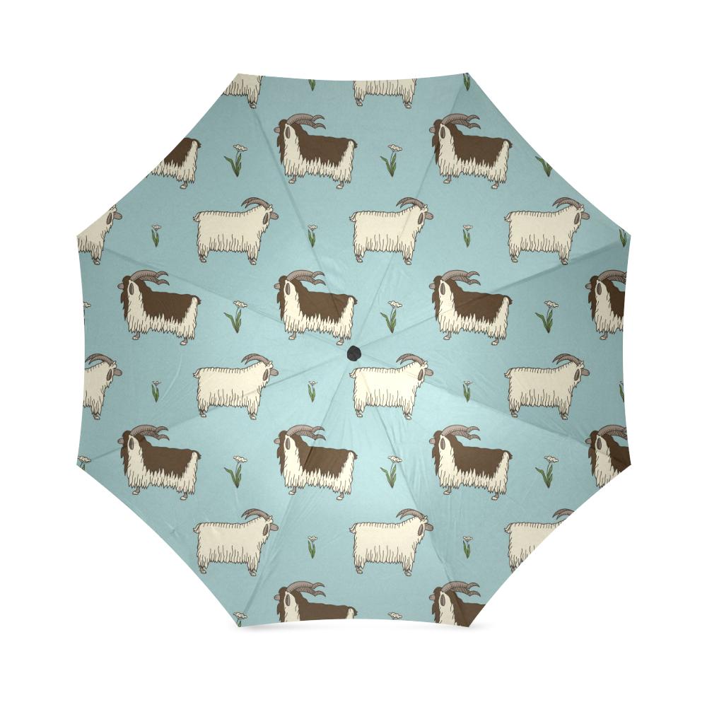Goat Sheep Print Pattern Foldable Umbrella-grizzshop
