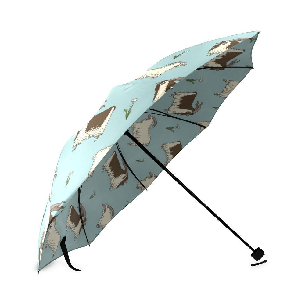 Goat Sheep Print Pattern Foldable Umbrella-grizzshop