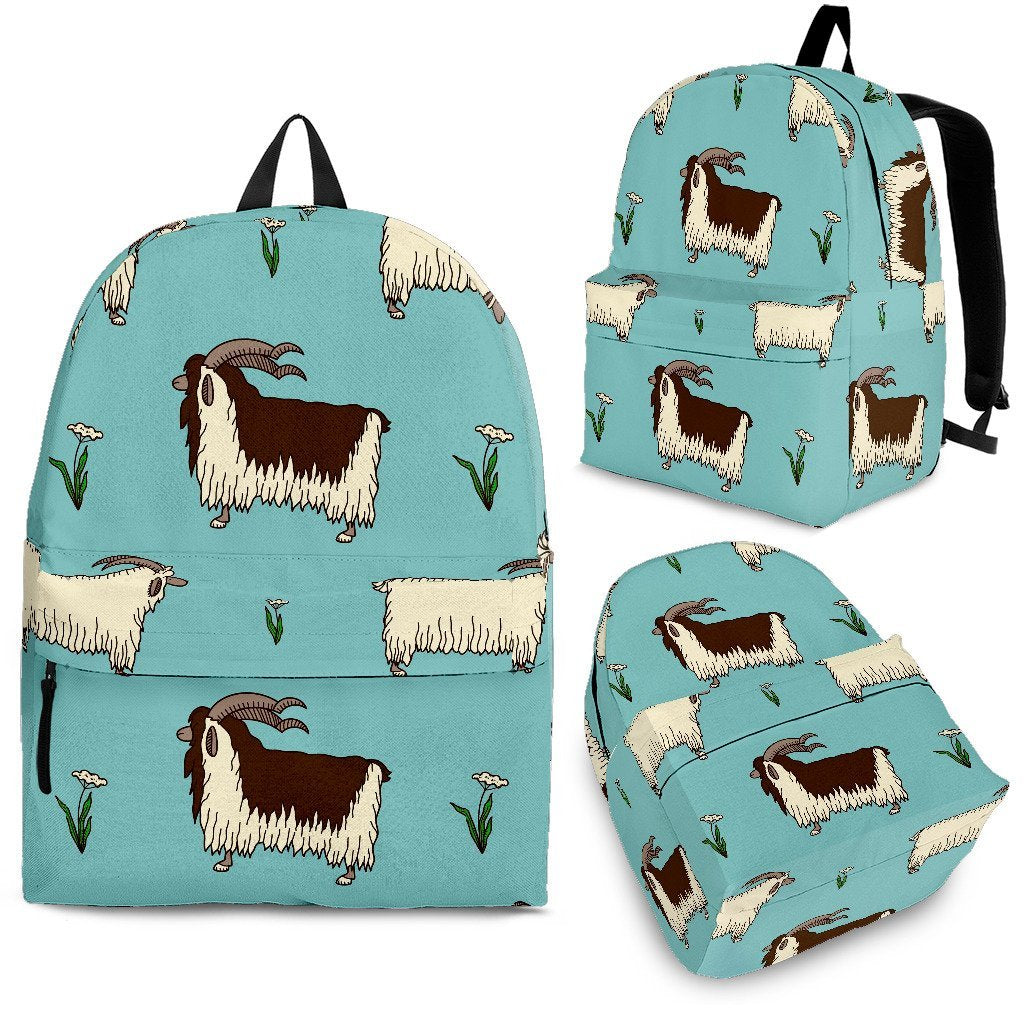 Goat Sheep Print Pattern Backpack-grizzshop