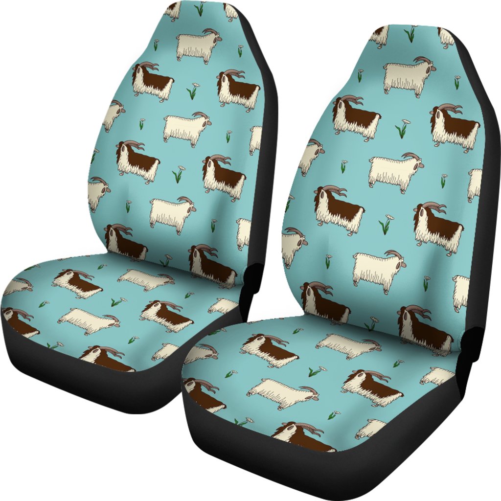 Goat Sheep Print Pattern Universal Fit Car Seat Cover-grizzshop