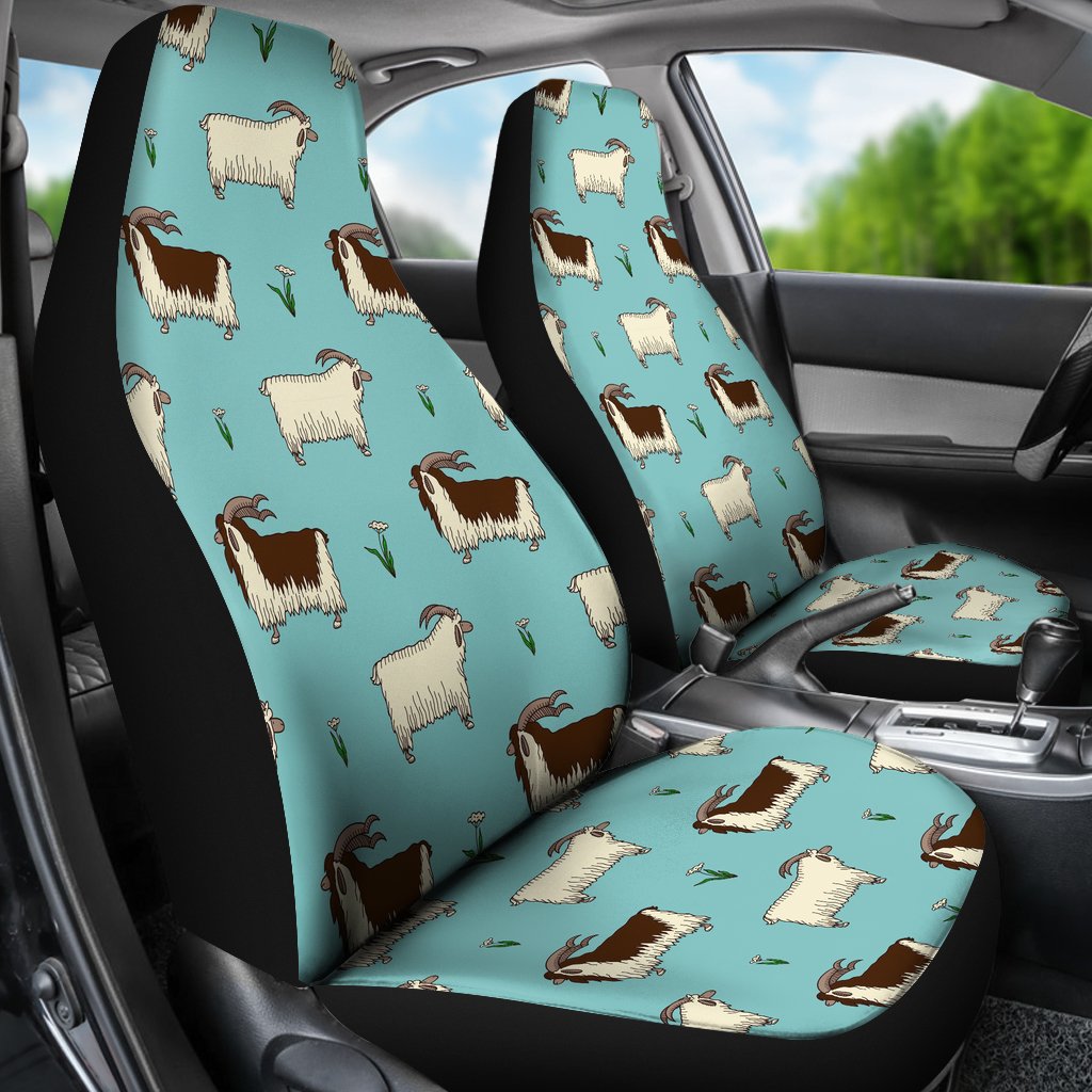 Goat Sheep Print Pattern Universal Fit Car Seat Cover-grizzshop