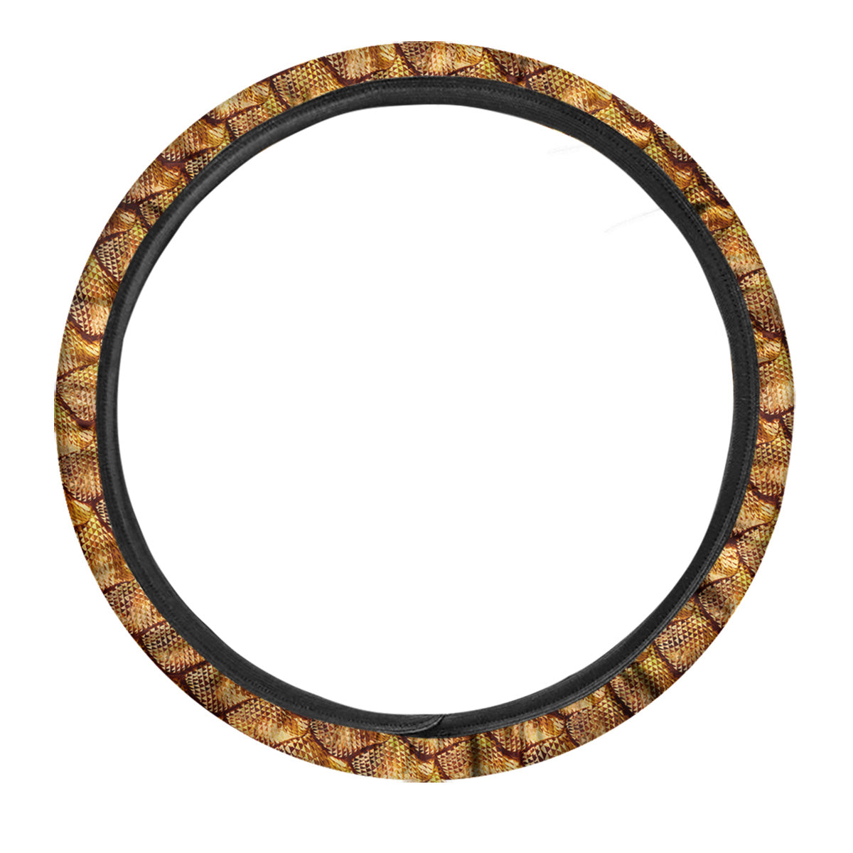 Gold Dragons Skin 3D Print Pattern Car Steering Wheel Cover-grizzshop