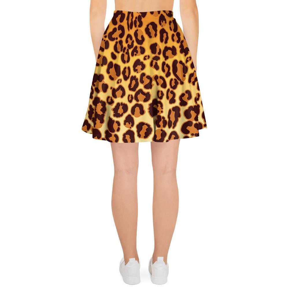Gold Leopard Women's Skirt-grizzshop