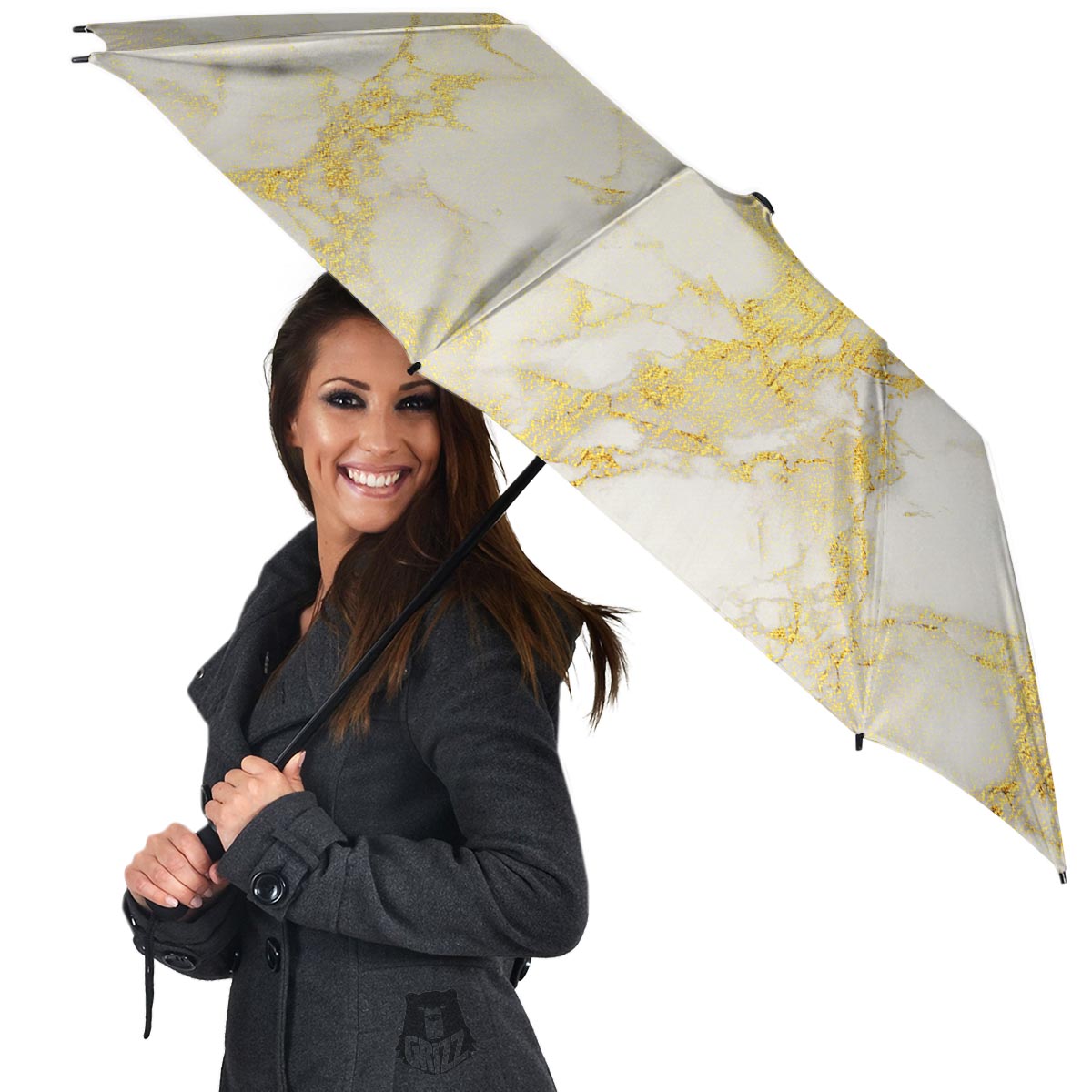 Gold Marble Umbrella-grizzshop
